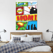 Toile Polices de bande dessinée ! (Insitu(Chambre))