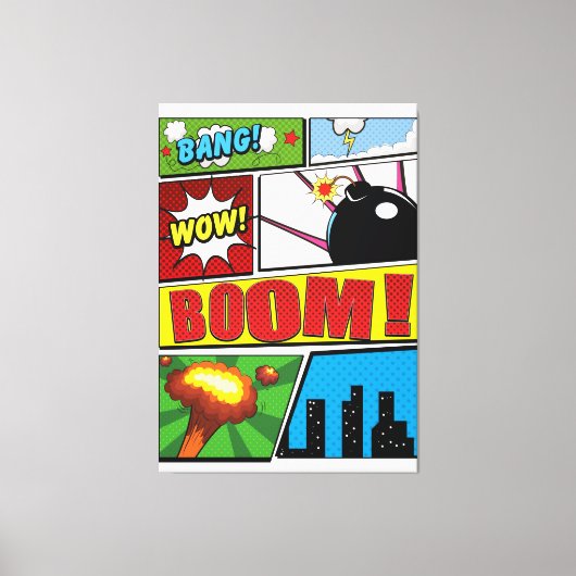 Toile Polices de bande dessinée ! (Recto)