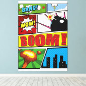 Toile Polices de bande dessinée ! (Insitu (Plancher de Bois))