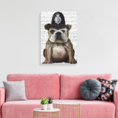 Toile Policier de Bulldog (Insitu(Salon))