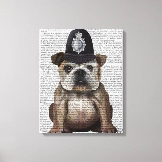 Toile Policier de Bulldog (Recto)