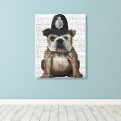 Toile Policier de Bulldog (Insitu (Plancher de Bois))