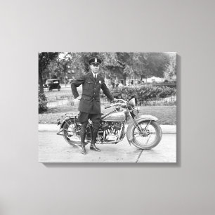 Toile Policier motocycliste de D.C., 1932