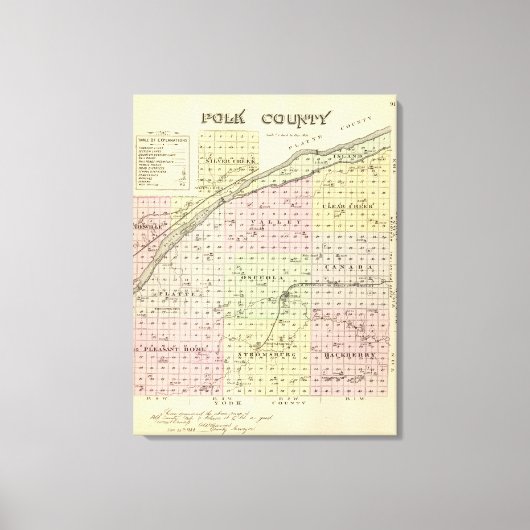 Toile Polk County, Nebraska (Recto)
