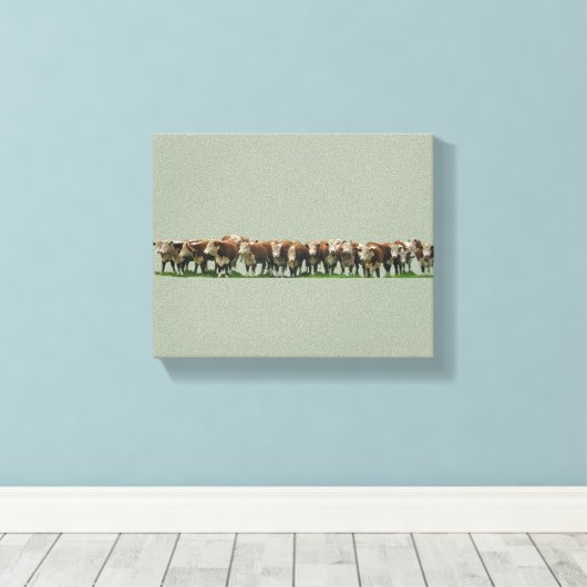 Toile Poll Herefords (Insitu (Plancher de Bois))