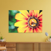 Toile Pollen de close-up extrême de A Bee Collecting (Insitu(Salon))