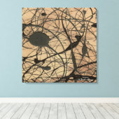 Toile Pollock Sanctuaire Inspiré Abstrait (Insitu (Plancher de Bois))