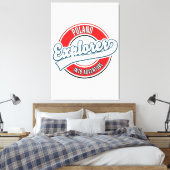 Toile Pologne explorateur dans le logo aventure (Insitu(Chambre))