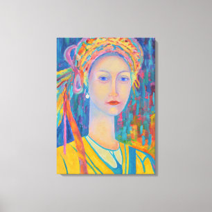 Toile Polonais design folk personnes robe cadeau pour ma