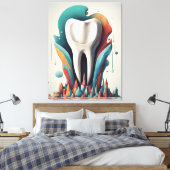Toile Poly chromatic Tooth Art (Insitu(Chambre))