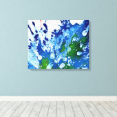 Toile Polychromoptique #14B par Michael Moffa (Insitu (Plancher de Bois))