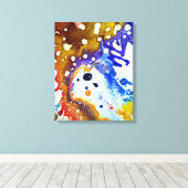 Toile Polychromoptique #1B par Michael Moffa (Insitu (Plancher de Bois))