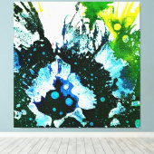 Toile Polychromoptique #2C par Michael Moffa (Insitu (Plancher de Bois))