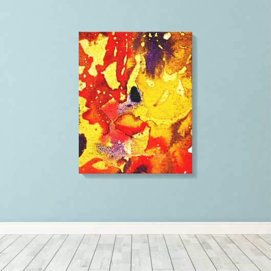 Toile Polychromoptique #3 par Michael Moffa (Insitu (Plancher de Bois))