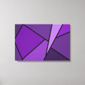 Toile Polygones violets Abstraits (Recto)