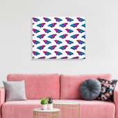 Toile Polysexual Pride Flag Swallowtail Butterfly (Insitu(Salon))