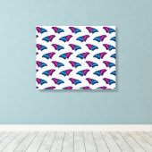 Toile Polysexual Pride Flag Swallowtail Butterfly (Insitu (Plancher de Bois))