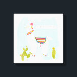 Toile Pom Pom Llama Rama - Llater Llosers<br><div class="desc">Pom Pom Llama Rama IV par Juin Erica Vess. Dispose d'un lama détendu avec l'expression "Llater Llosers".</div>