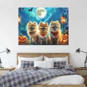 Toile Pomeranian Halloween Épouvantable (Insitu(Chambre))