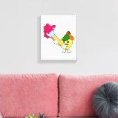 Toile Pomme comme Peintre avec pinceau (Insitu(Salon))