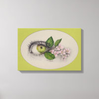 Pomme de mon oeil Art de dessin surréaliste Vert