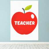 Toile Pomme des enseignants (Insitu (Plancher de Bois))