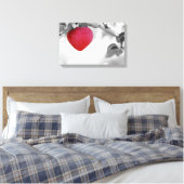 Toile Pomme en forme de coeur rouge dramatique (Insitu(Chambre))