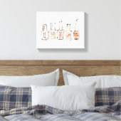 Toile Pomme sauvage | Croquis polonais moderne à ongles  (Insitu(Chambre))