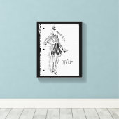 Toile Pomme sauvage | Icône Style - Croquis moderne (Insitu (Plancher de Bois))