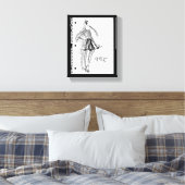 Toile Pomme sauvage | Icône Style - Croquis moderne (Insitu(Chambre))