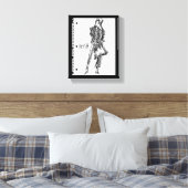 Toile Pomme sauvage | Posh - Edgy Vintage Sketch (Insitu(Chambre))