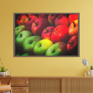 Toile Pommes rouges et vertes Rich Premium enveloppé Wal