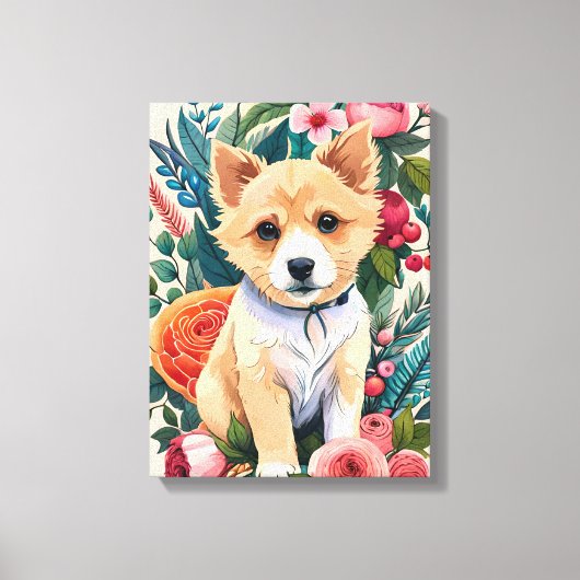 Toile Pompe à fleurs (Recto)