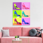 Toile Pompes de Stiletto, Poster d'Art à talons hauts (Insitu(Salon))