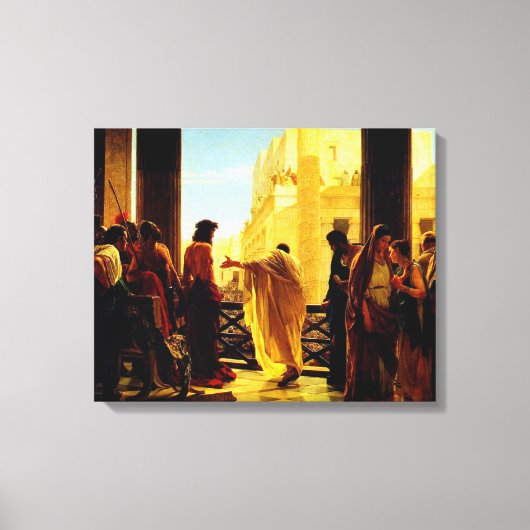 Toile Ponce Pilate présentant un Jésus affligé (Recto)