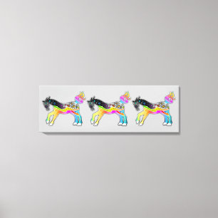 Toile PONIES D'Art Pop DE FORMAT LARGE ÉCHELONNÉES