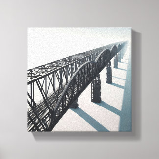 Toile Pont architectural minimaliste moderne - Infini
