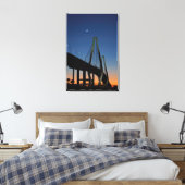 Toile Pont Arthur Ravenel Jr à Dusk (Insitu(Chambre))