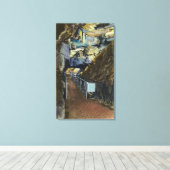 Toile Pont au-dessus du chaos montrant Rocher équilibré (Insitu (Plancher de Bois))