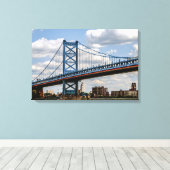 Toile Pont Benjamin-Franklin, Philadelphie, PA (Insitu (Plancher de Bois))