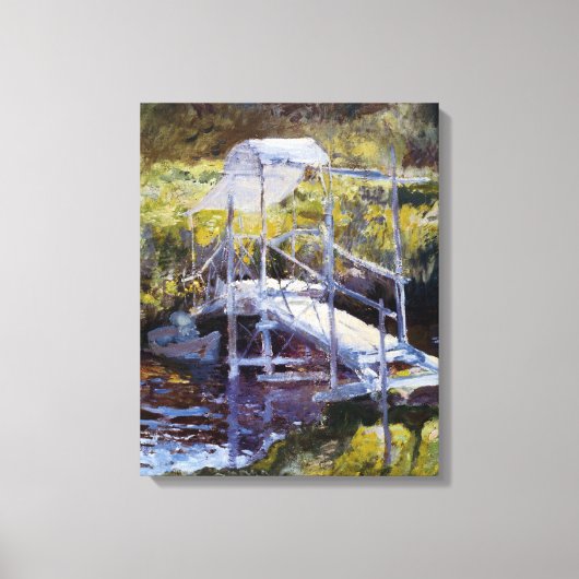 Toile Pont blanc par John Twachtman (Recto)