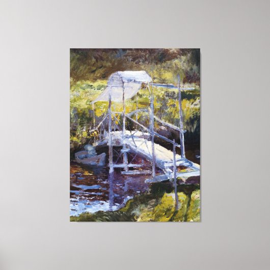 Toile Pont blanc par John Twachtman (Recto)