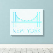 Toile Pont Brooklyn | New York City (Insitu (Plancher de Bois))