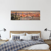 Toile Pont Charles du Château de Prague le matin (Insitu(Chambre))