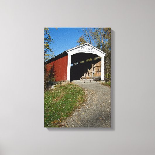 Toile Pont couvert de Neet Comté de Parke Indiana (Recto)