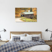 Toile Pont couvert, Vermont, États-Unis (Insitu(Chambre))