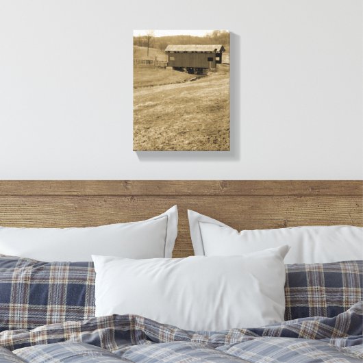 Toile Pont couvert vintage (Insitu(Chambre))