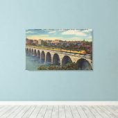 Toile Pont d'arche en pierre de passage (Insitu (Plancher de Bois))