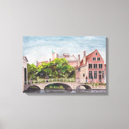 Toile Pont de Bruges par Farida Greenfield (Recto)