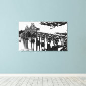 Toile Pont de Coos Bay PhotographiePont Nord, OU (Insitu (Plancher de Bois))